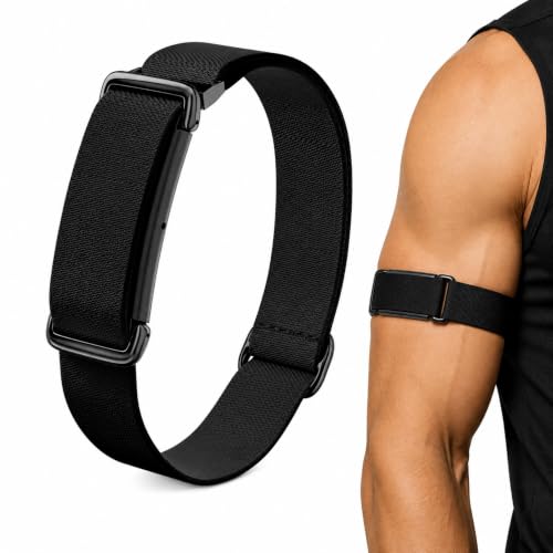 Bicep Bands for Google Fitbit Air, Arm & Ankle Strap, Black
