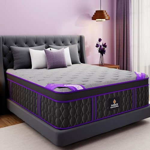 16 Inch King Size Hybrid Mattress, Medium Firm