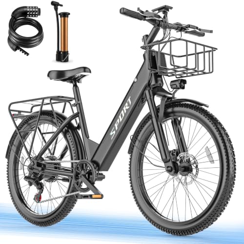 1500W Electric Bike, 45-Mile Range, 26" Tires