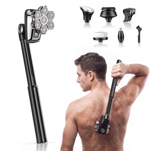 NUBACK Electric Back Shaver for Men, 7D Groomer