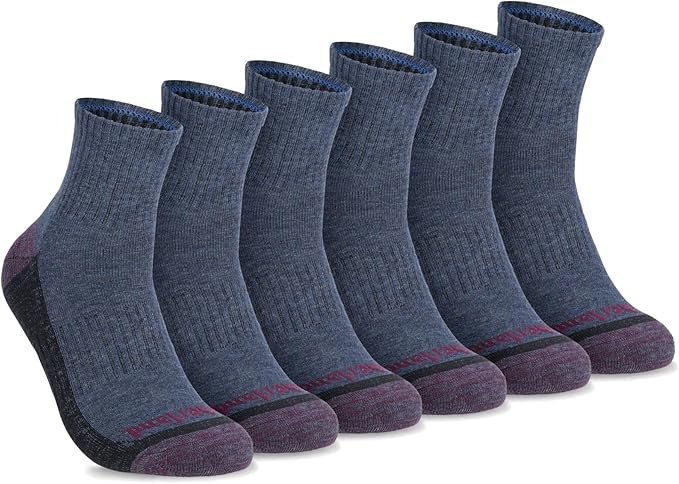 Timberland Mens Comfort Quarter Arch Support Padded Cushion Socks
