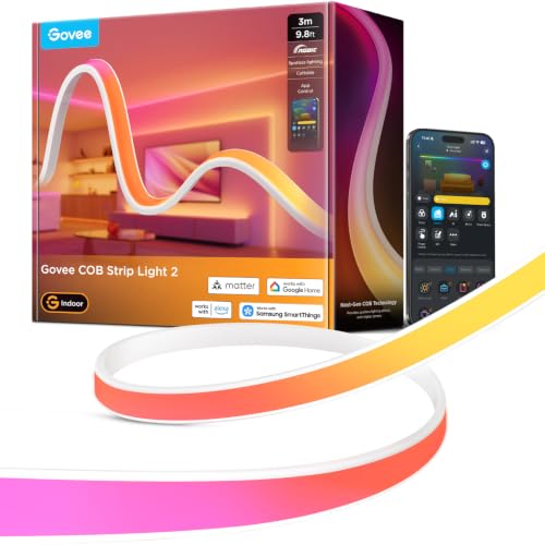 Govee COB LED Strip Lights 2, RGBIC, 840 LEDs/m, 9.8ft