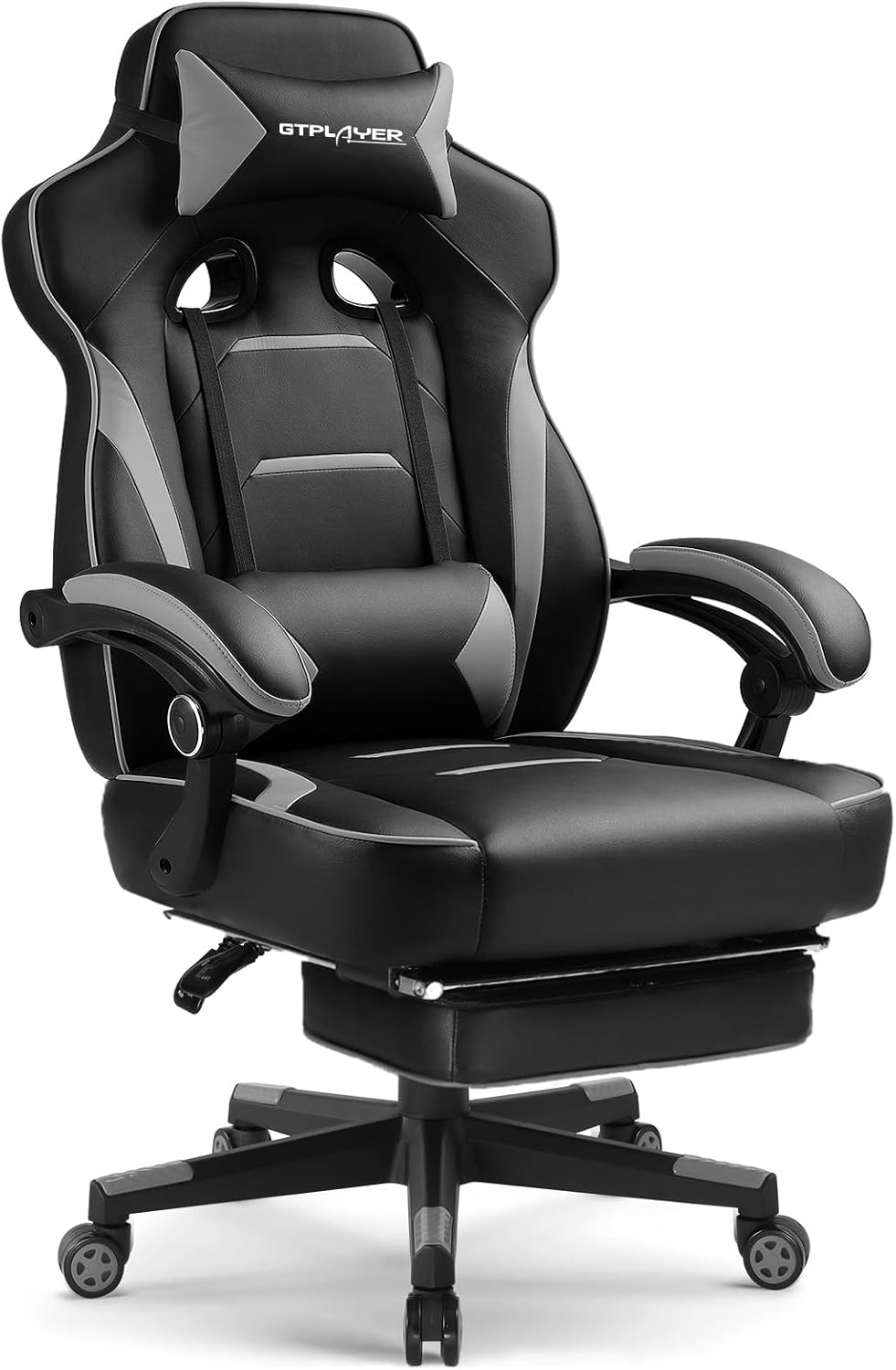 GTPLAYER Ergonomic Gaming and Office Chair with Footrest High-Back Recliner