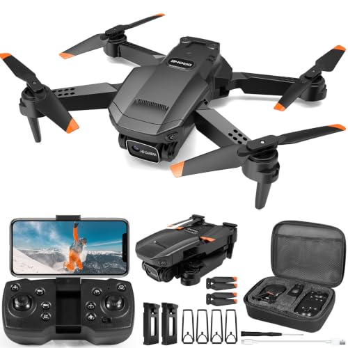 1080P HD FPV Foldable Mini Drone with 2 Batteries & Carrying Case