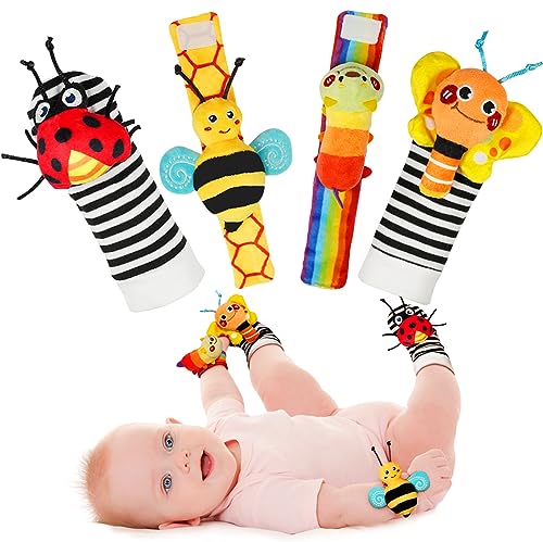 Infinno Wrist Rattles and Foot Finder Socks Set